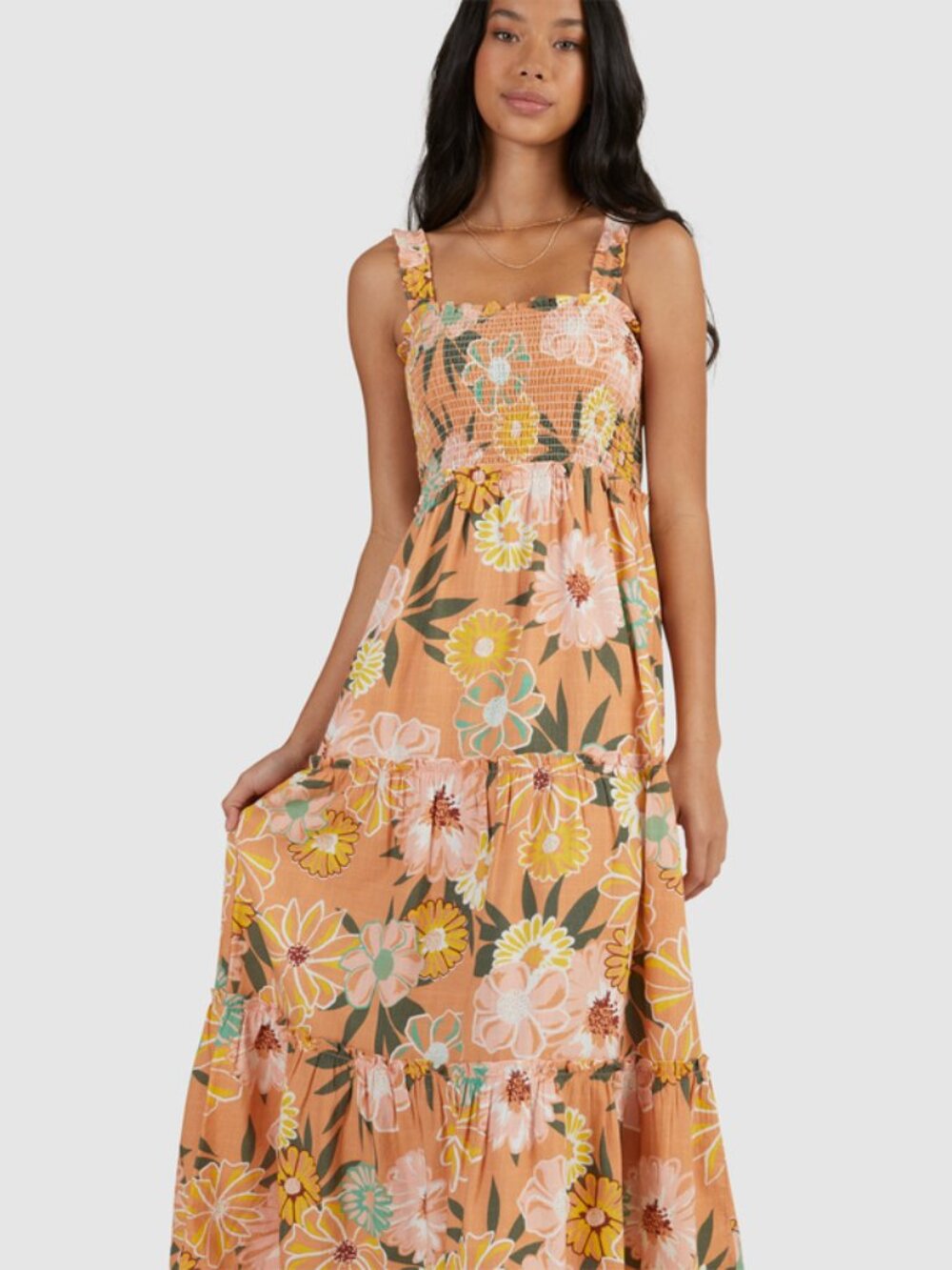 Roxy Sunnier Shores Floral Maxi Dress - Size M